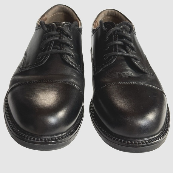 Dockers Oxford Dress Shoe Mens US 10 W Gordon EU 41.5 Leather Cap Toe Lace Up - Picture 5 of 9